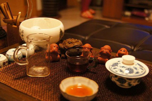 晚上喝茶